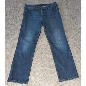 Chaps Jeans Women's Size 12‎ Blue Mid Rise Dark Wash Denim